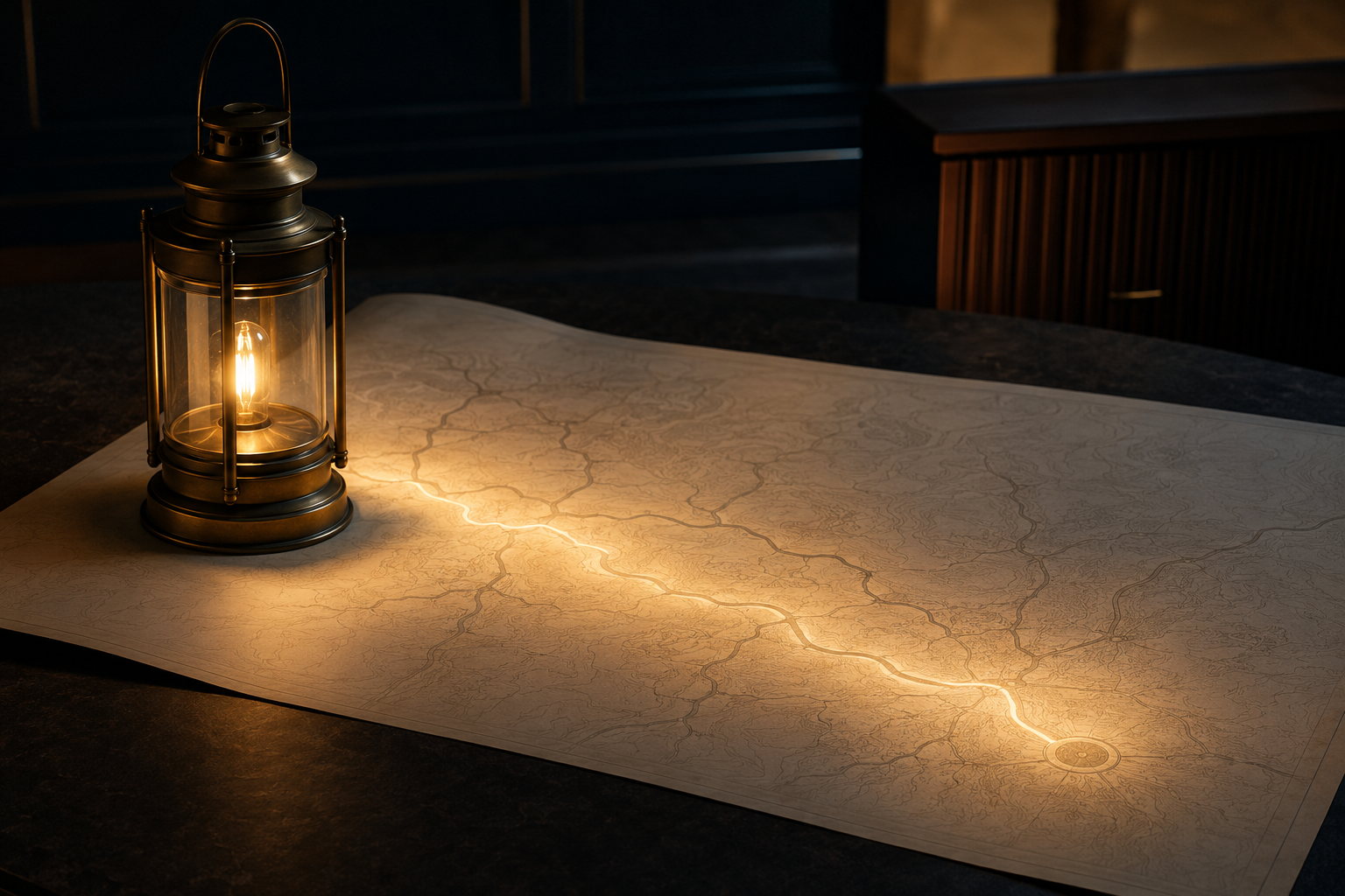 Lantern illuminating a clear route to represent helpful law firm content